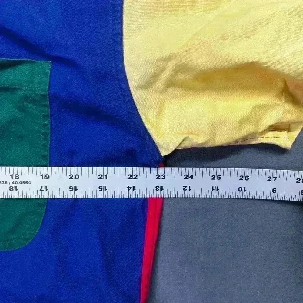 Chaps Ralph Lauren 90’s Vintage Colorblock Button Shirt Mens L Dad Cool 1052 - Picture 2 of 7